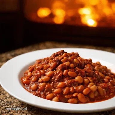 Sides for Ribs Kickin Bourbon Baked Beans Recipe Recipe Card