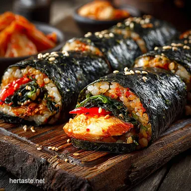 Kimbap Like a Korean Grandma Best Homemade Kimbap Recipe Recipe Card