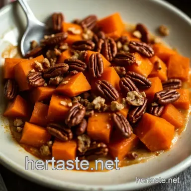 Kirsten Too Sweet' s Sweet Potato and Maple Pecan Bake presentation