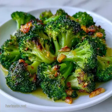 Lemon Garlic Roasted Broccoli in 20 Min