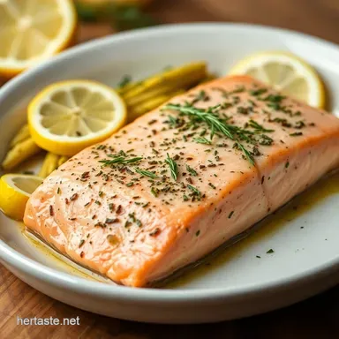 Lemon-Herb Baked Salmon: My Go-To Healthy Dinner! Recipe Card