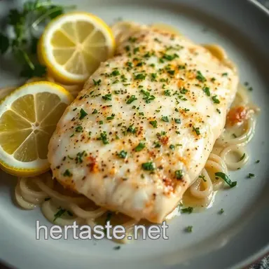 Lemon-Herb Baked Tilapia presentation
