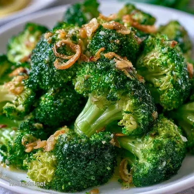 Lemony Garlic Broccoli Side for 4 Recipe Card