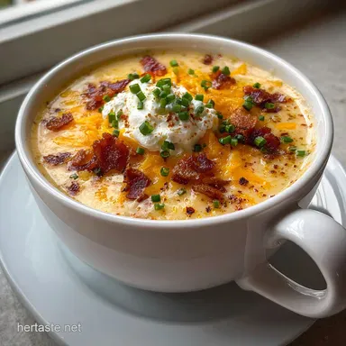 Loaded Baked Potato Soup: Creamy & Smoky Recipe Recipe Card
