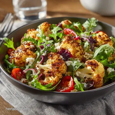Loaded Roasted Cauliflower Salad: Crispy, Low Carb, and Ready in 1 Hour Recipe Card