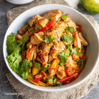 Low Carb Meal Ideas My Chicken Fajita Bowl is a Winner Recipe Card