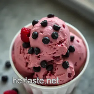 Indulge in Graeter's Menu: Luscious Black Raspberry Chocolate Chip Ice Cream Recipe Card