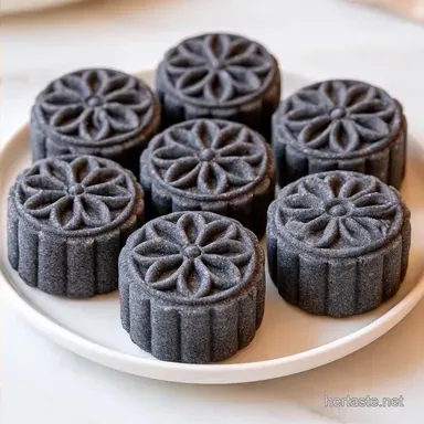 Black Sesame Snow Skin Mooncakes for 6