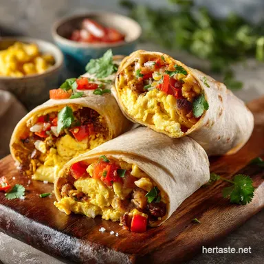 MakeAhead Camping Breakfast Burritos Ultimate FreezerSafe Recipe Recipe Card