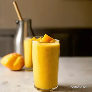Mango Lassi Recipe My Cool Creamy Yogurt Drink Secret Recipe Card