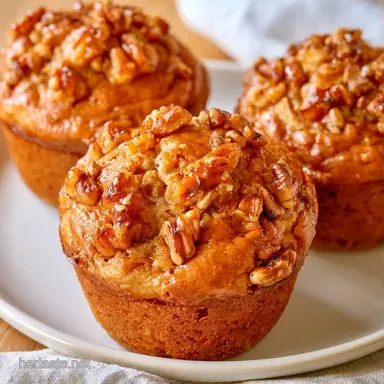 Maple Banana Nut Muffins in 30 Minutes Recipe Card