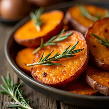 Best Roasted Sweet Potatoes Fluffy Maple Rosemary Recipe Recipe Card