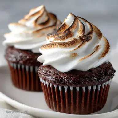 Devil s Food Cupcake Recipe with Marshmallow Filling Recipe Card