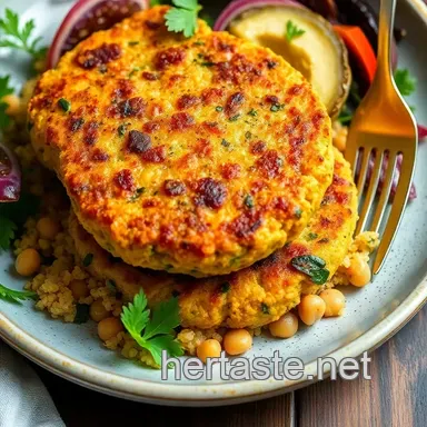 Vegan Frozen Food: 5 Easy Mediterranean Chickpea Patties to Try! Recipe Card