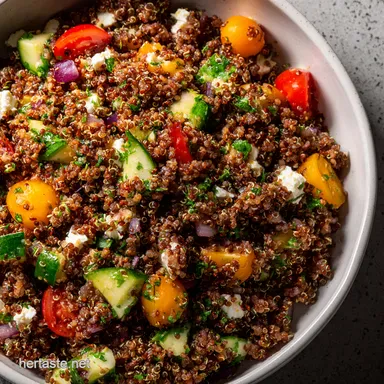 Mediterranean Quinoa Bowls Easy Meal Prep Lunch Ideas Recipe Card