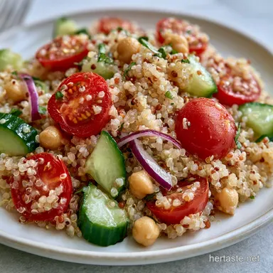 Mediterranean Quinoa Salad in 30 Minutes Recipe Card