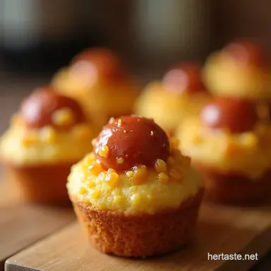Mini Corn Dog Muffins American Finger Foods Done Right Recipe Card