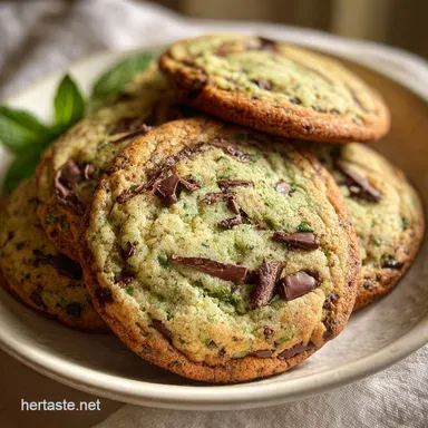 Mint Chocolate Chip Cookies in 25 Minutes Recipe Card