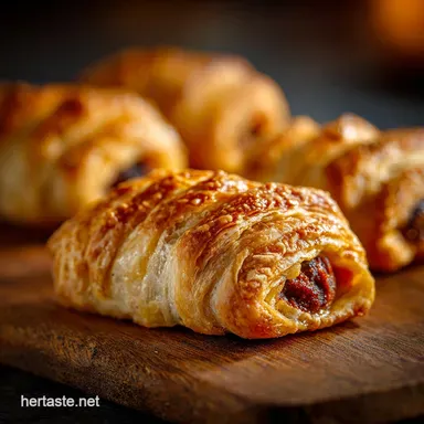 Halloween Snacks: Flaky Mummy Sausage Rolls that Taste Divine Recipe Card