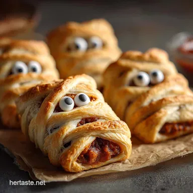 Halloween Snacks: Flaky Mummy Sausage Rolls that Taste Divine