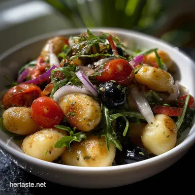 Nicoise Gnocchi Salad Pantry Meal: Crispy Gnocchi