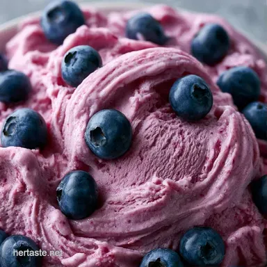 Best Blueberry Ice Cream for 12 People Recipe Card