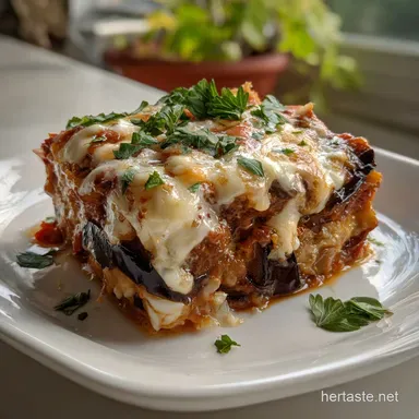 Eggplant Lasagna: Low-Carb Italian Masterpiece Recipe Card