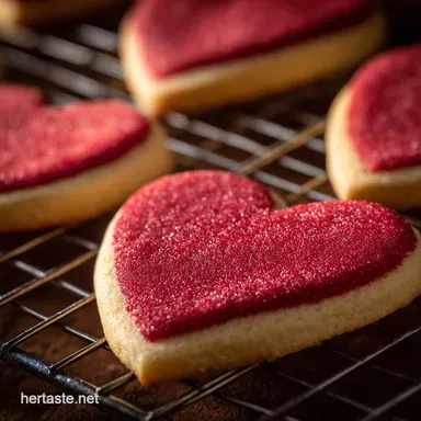 Sweetheart Sugar Cookies: Non-Spread Recipe with Velvet Icing Recipe Card