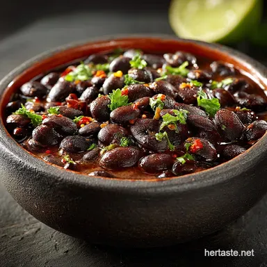NoSoak Instant Pot Cooked Beans Creamy Flavourful Black Beans Recipe Card