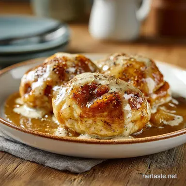 Old Fashioned Apple Dumplings with Sauce Baked in 70 Minutes Recipe Card