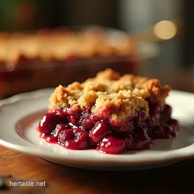 The Best OldFashioned Cherry Bake Recipe with Flaky Crust Recipe Card