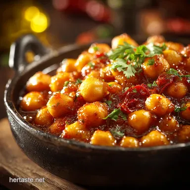 Olive Mango Chana Masala Recipe Creamy Easy Delicious Recipe Card