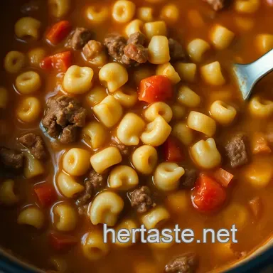 Ultimate One Pot Macaroni Cheeseburger Soup: A Hearty Family Favorite! Recipe Card