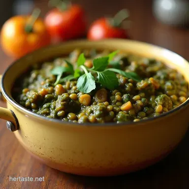 My GoTo OnePot Green Lentil Dal Easy Weeknight Tarka Recipe Recipe Card
