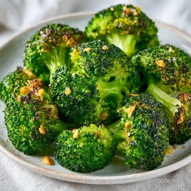 Oven Roasted Garlic Broccoli: Crispy Recipe Card