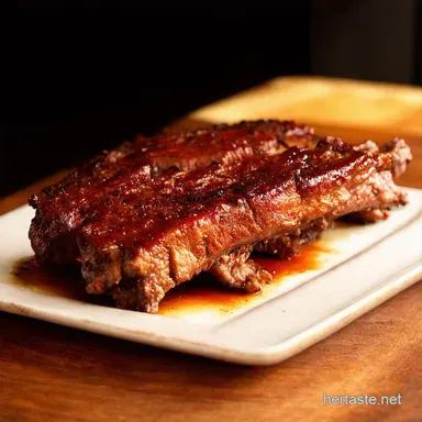 Oven Baked St Louis Style Ribs FallOffTheBone Easy Recipe Card