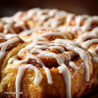 Cinnamon Rolls with Icing: Fluffy Overnight Recipe with Cream Cheese Glaze Recipe Card
