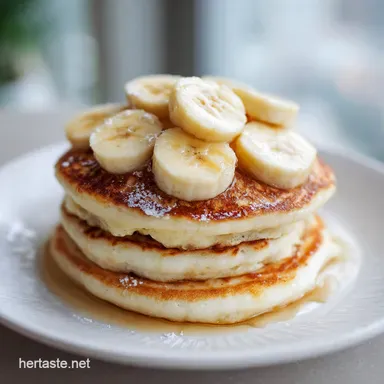 Pancake and Banana: Fluffy Pancakes in 25 Minutes Recipe Card
