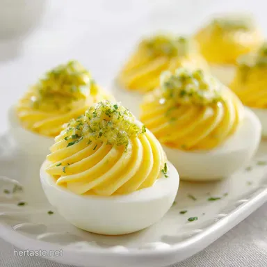 Paula Deen Deviled Eggs Recipe: Creamy Southern Appetizers Recipe Card