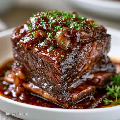 Paula Deen Short Ribs Recipe: Tender Recipe Card