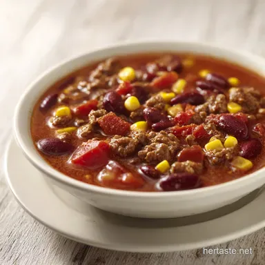 Paula Deen Taco Soup Recipe: Hearty One-Pot Meal for 10 Servings Recipe Card