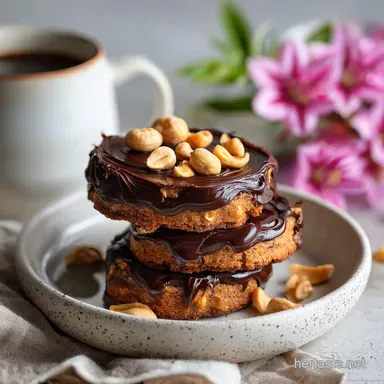 Indulgent Peanut Butter Protein Ball with Dark Chocolate No-Bake Recipe Card