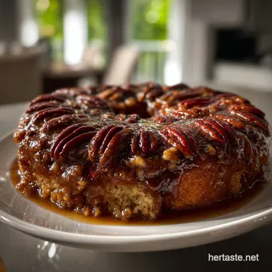 Pecan Pie Cake I: Settle the Pie vs. Cake Debate Recipe Card