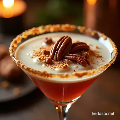 Pecan Pie Martini Recipe Sweet Holiday Bliss Recipe Card