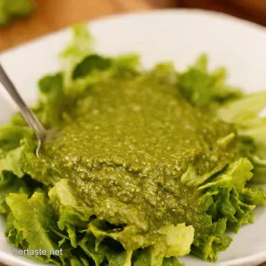Pesto Perfection Salad Dressing My Quick Easy Recipe Recipe Card