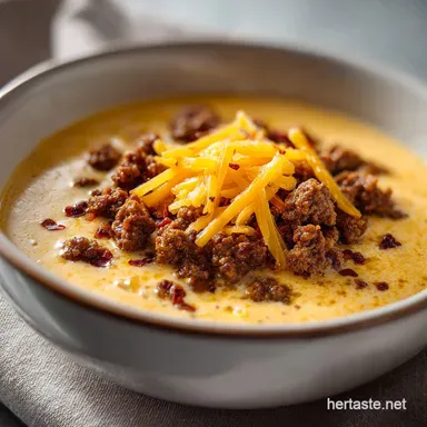 Pioneer Woman Cheeseburger Soup: Creamy Recipe Card
