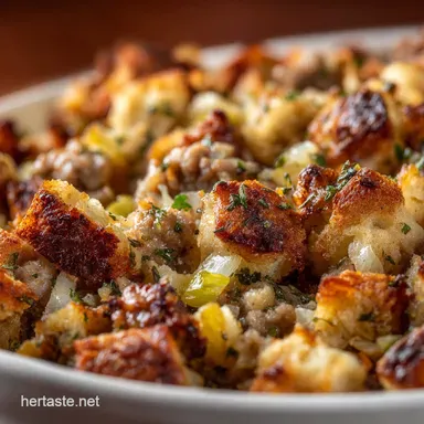 Pioneer Woman Sausage Stuffing: Best Hearty Sage Stuffing Recipe Recipe Card