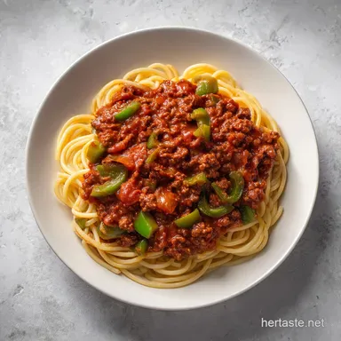 Pioneer Woman Spaghetti Sauce for 7 Recipe Card