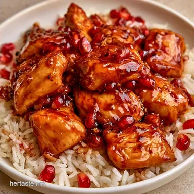 Pomegranate Chicken Rice: One-Pot