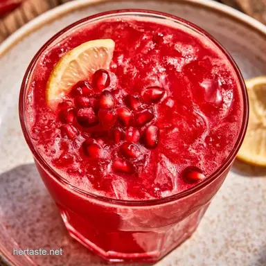 Pomegranate Ginger Fizz in 5 Minutes Recipe Card